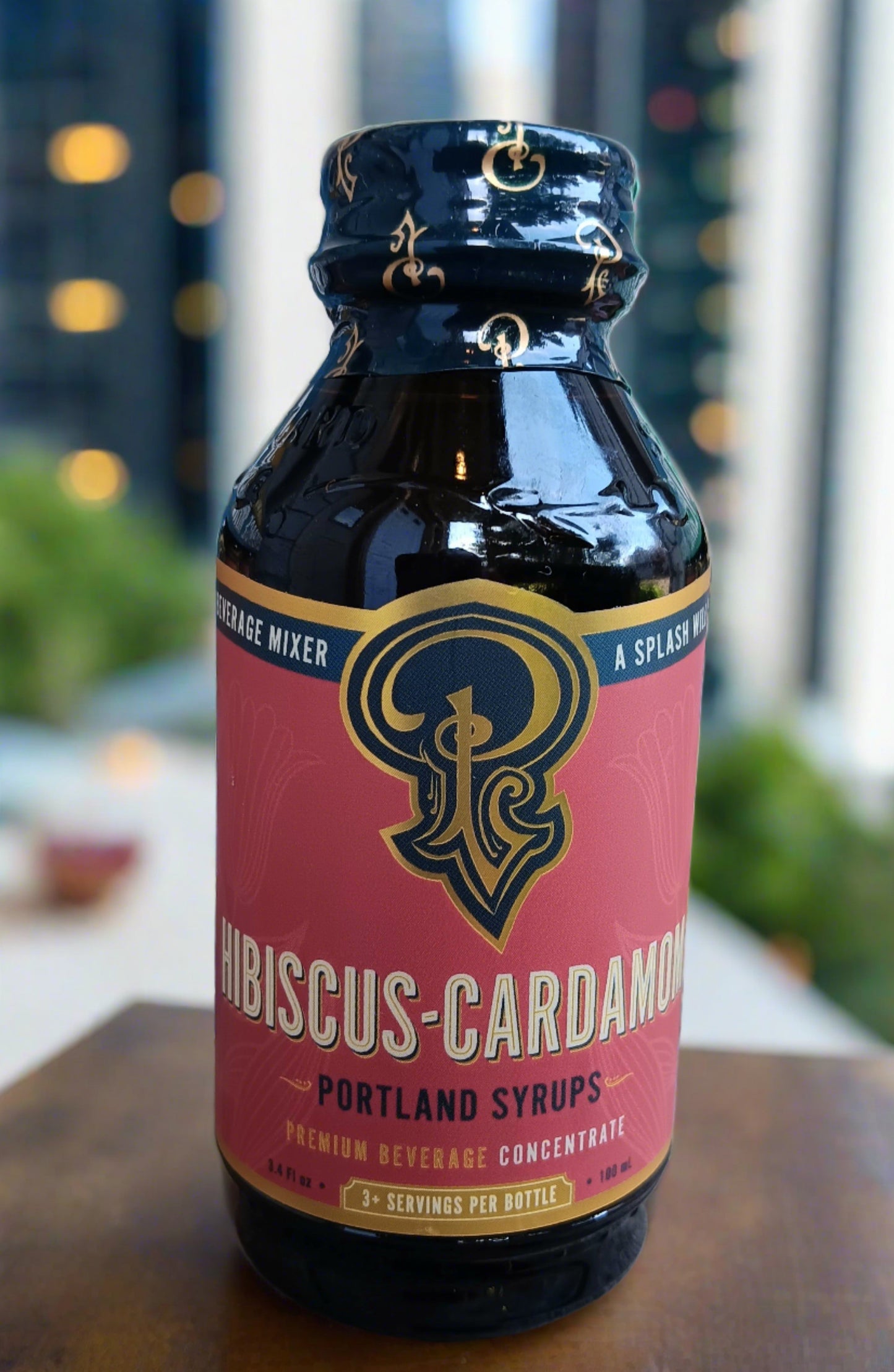 Hibiscus Cardamom Cocktail Syrup