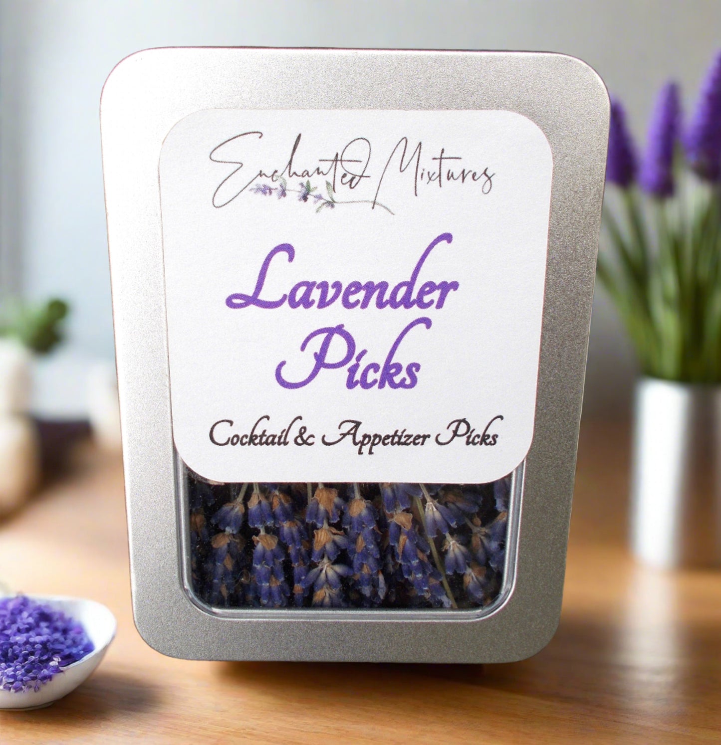 Lavender Cocktail Picks