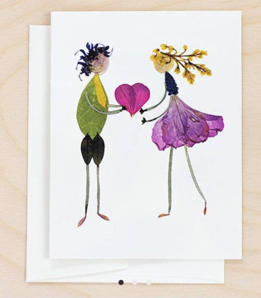 Petal People Press "BE MINE" Note Card