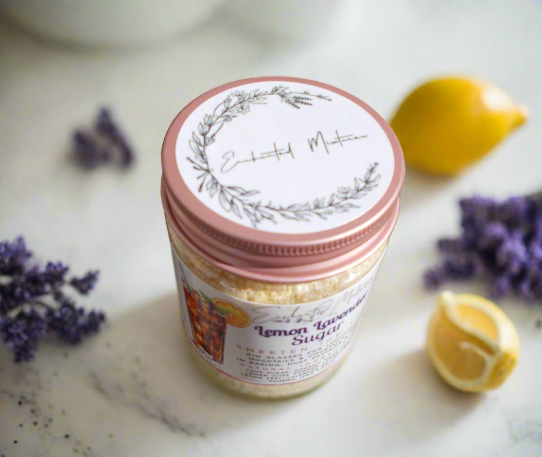 Lemon Lavender Infused Sugar - All Natural